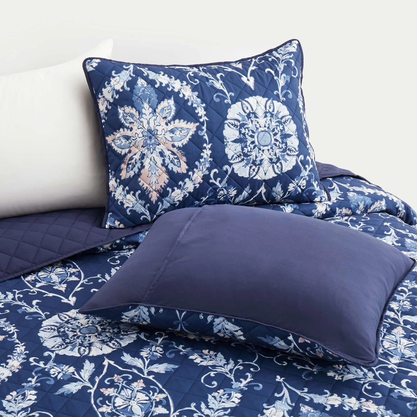 3-Piece Reversible Ultra Lighweight Coverlet Premium Microfiber Bedspread Quilt Set