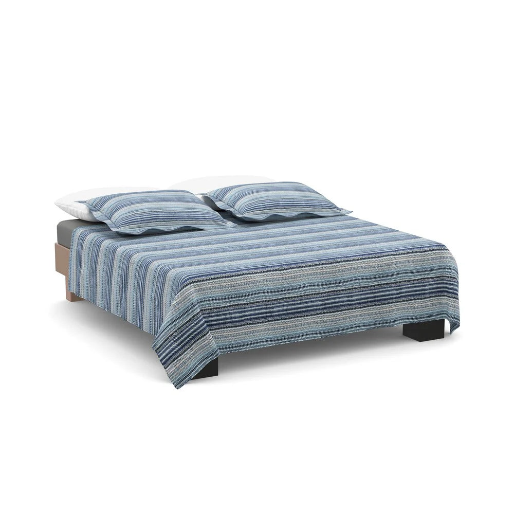 The Curated Nomad Flora Blue Quilt Set