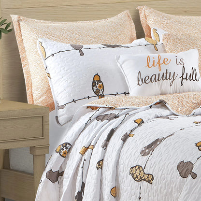 Lush Decor Rowley Birds 7 Piece Quilt Set