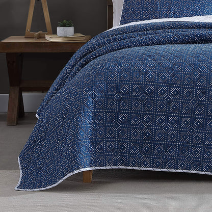 Wrangler Hamilton Blue Cotton Quilt Set