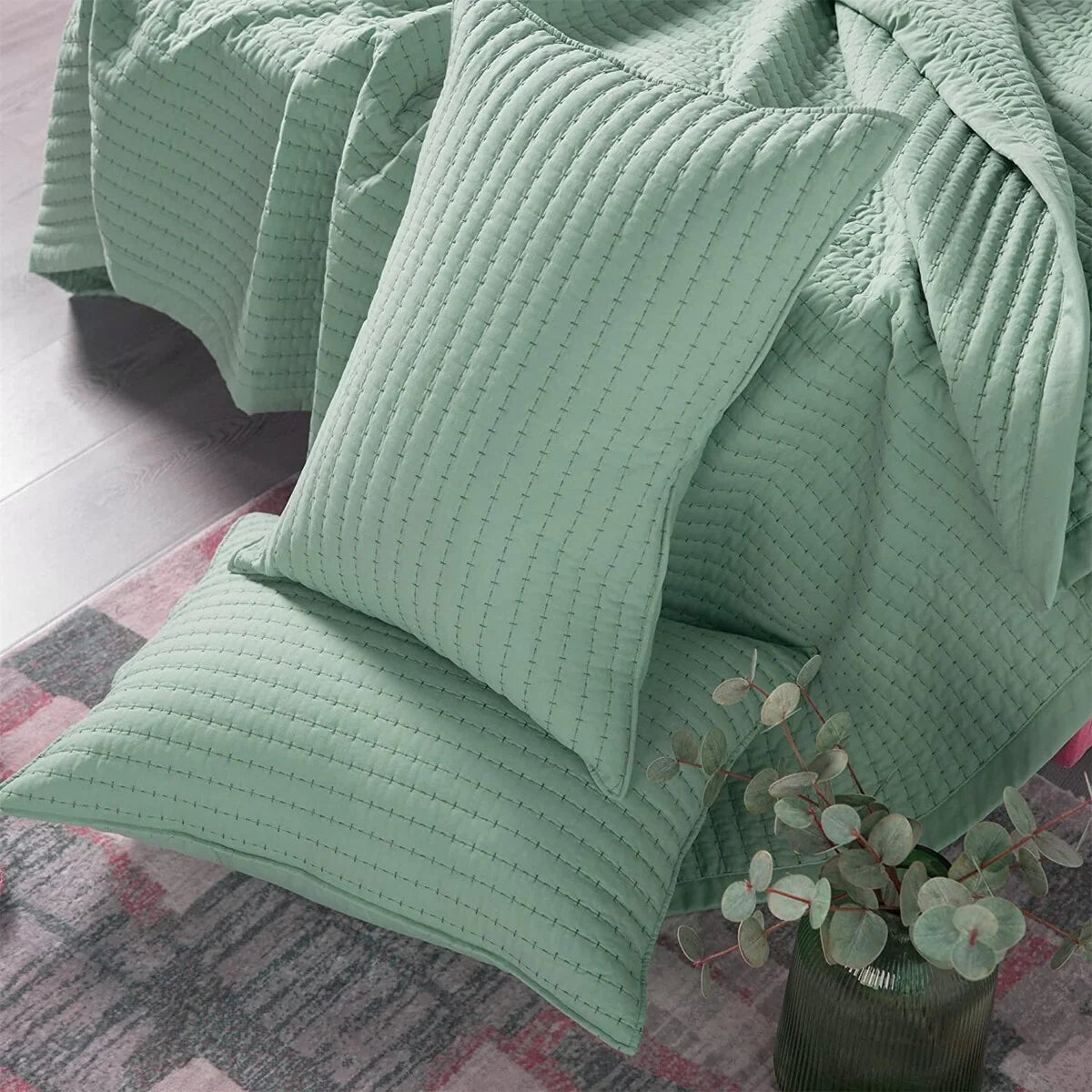 KASENTEX Quilt Set Soft Bedspread - Light Weight, Stone Washed, Down Alternative Fill, Machine Washable