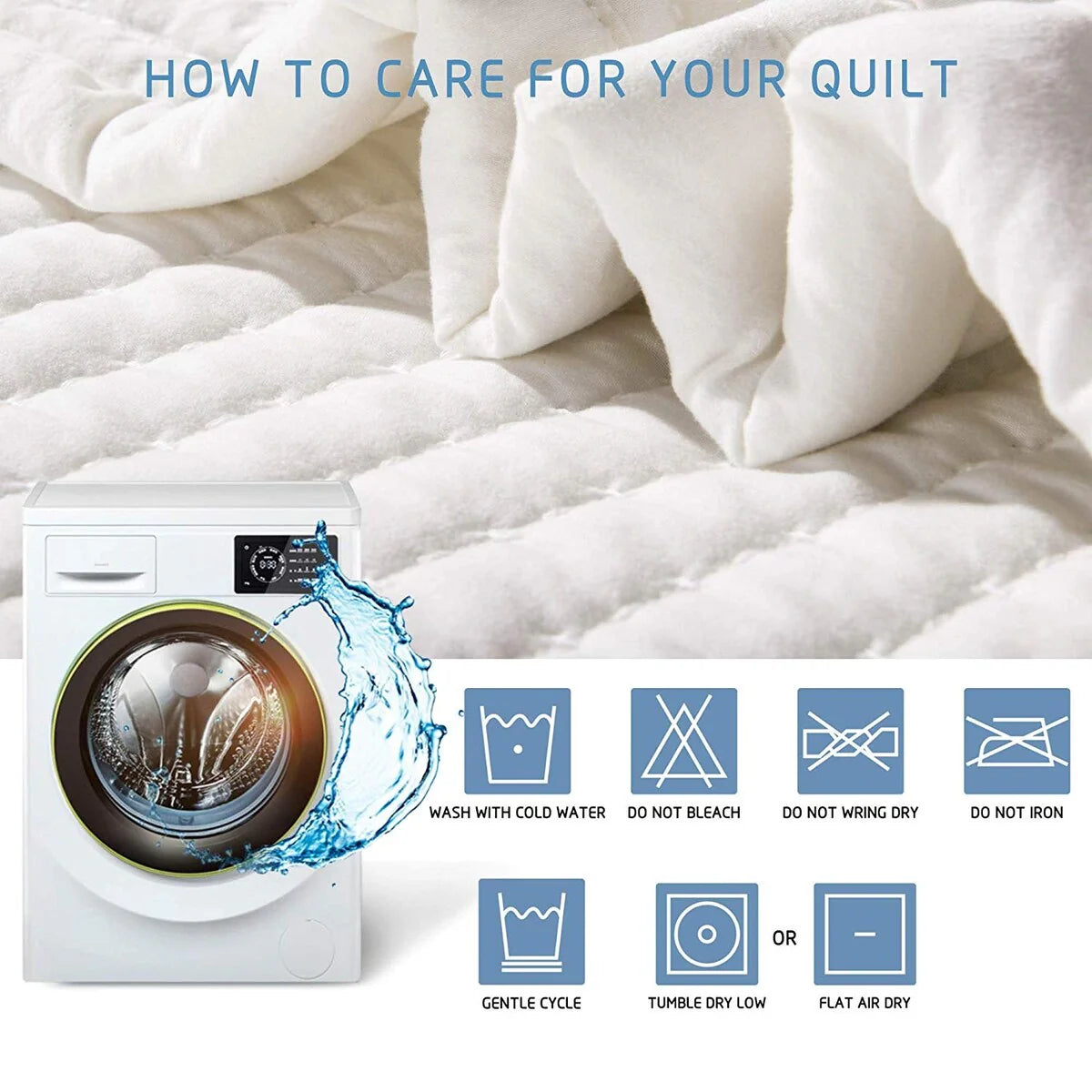 KASENTEX Quilt Set Soft Bedspread - Light Weight, Stone Washed, Down Alternative Fill, Machine Washable