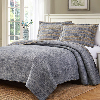 Modern Threads Tyson 3-Piece 100-Percent Cotton Quilt Set