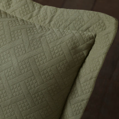 Superior Basketweave Cotton Decorative Bedspread Set
