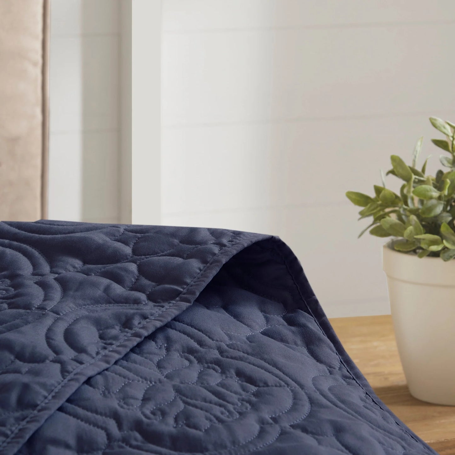 510 Design Hayley Oversized Solid Texture 3 Piece Reversible Bedspread Set