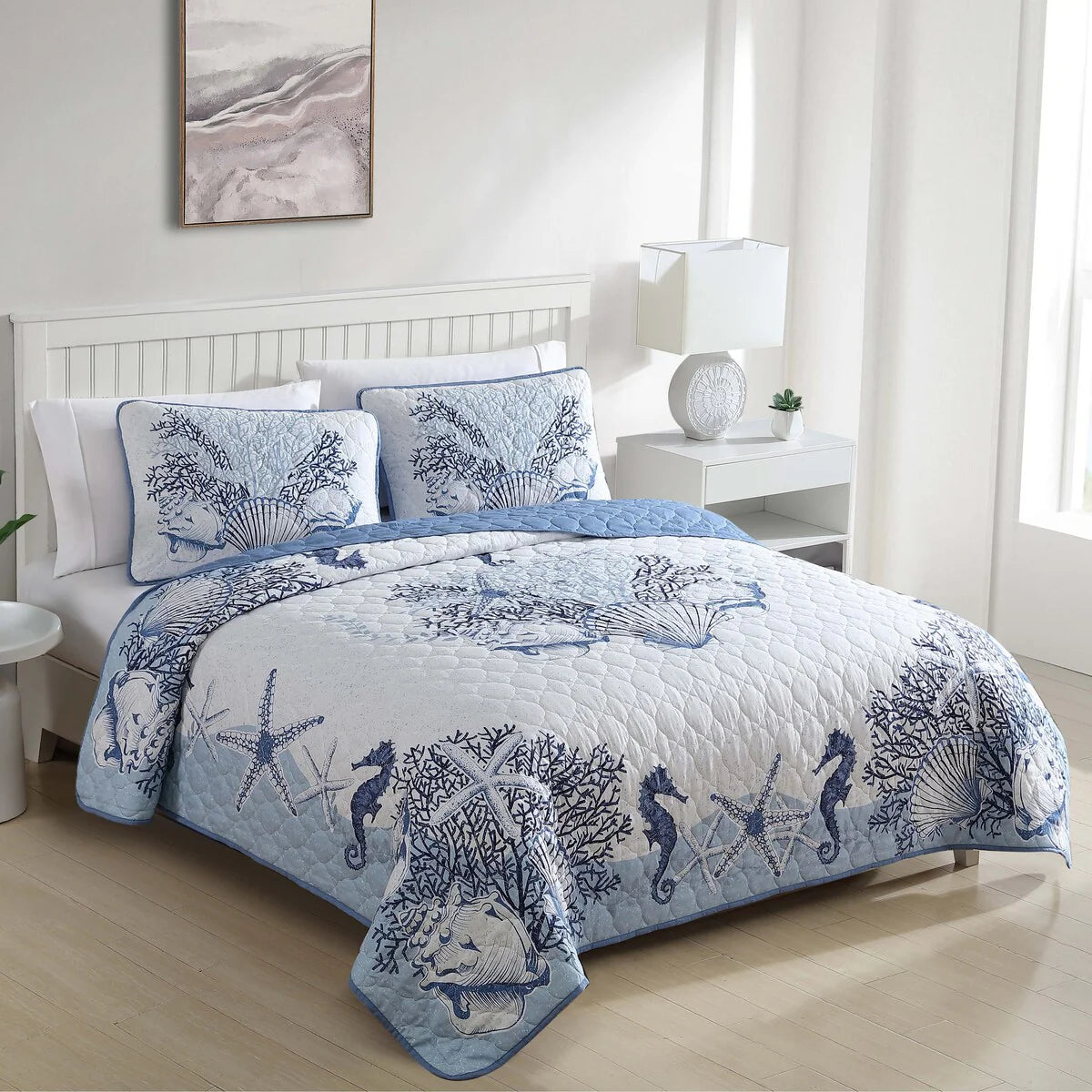 Caribbean Joe Coastal 3PC Quilt Set