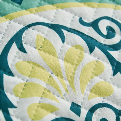 European Floral Quilt Set