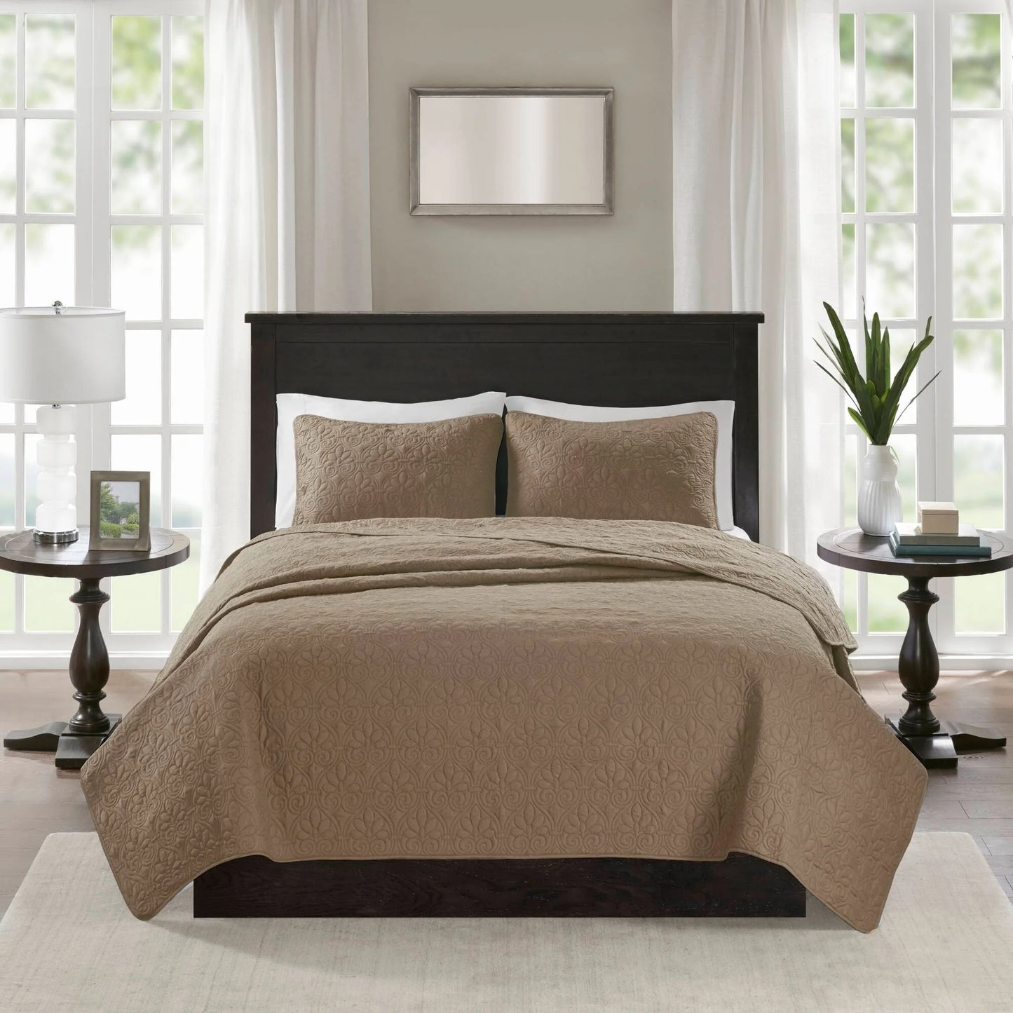 Madison Park Mansfield Reversible Quilt Set