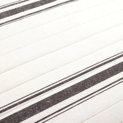 Lush Decor Farmhouse Stripe 3 Piece Quilt Set