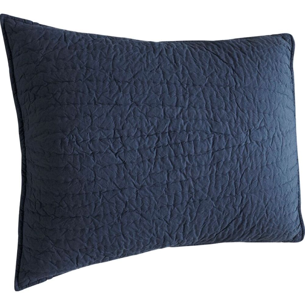 Cottage Home Brighton Navy Blue Cotton Single Quilt or Pillow Sham