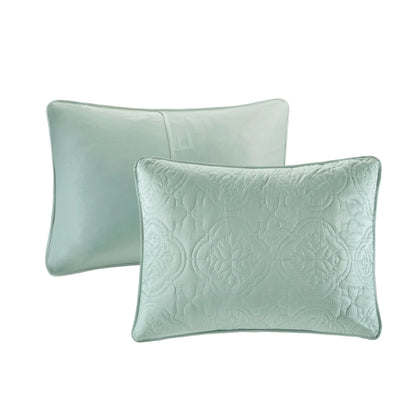 510 Design Hayley Oversized Solid Texture 3 Piece Reversible Bedspread Set