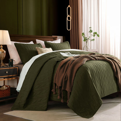 Wonderful Cotton Quilt Set 3 Piece Reversible
