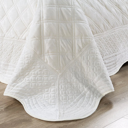 Serenta Supersoft Microplush Quilted 4 Pieces Bedspread Coverlet Set