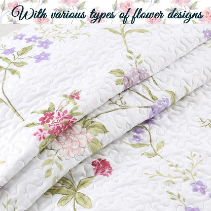 Cozy Line Lucie Floral 3-piece Quilt Bedding Set