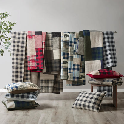Woolrich Winter Plains 100-percent Cotton Oversized Quilt Mini Set