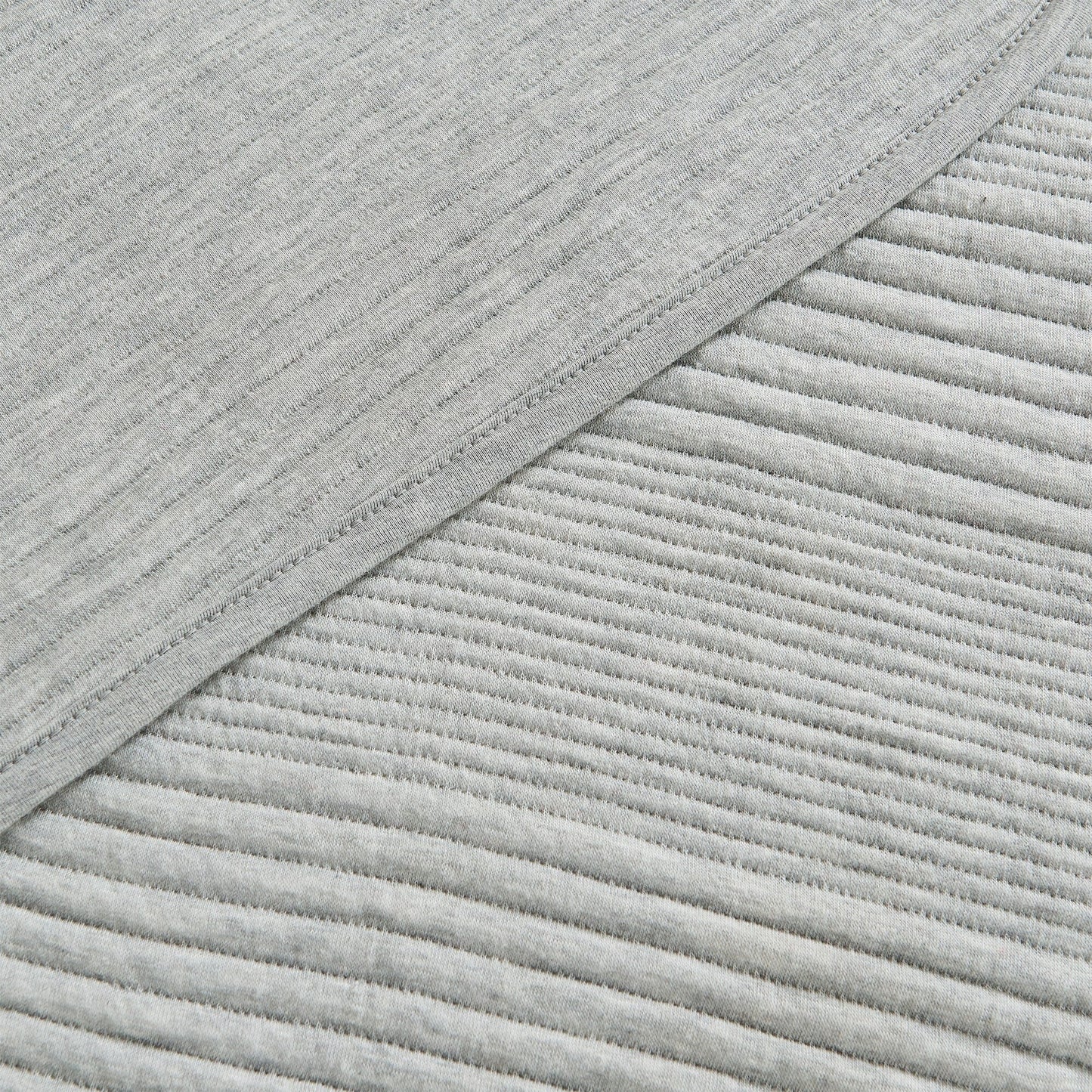 Linery & Co. Cotton Blend Jersey Knit Channel Stitch Quilt Set