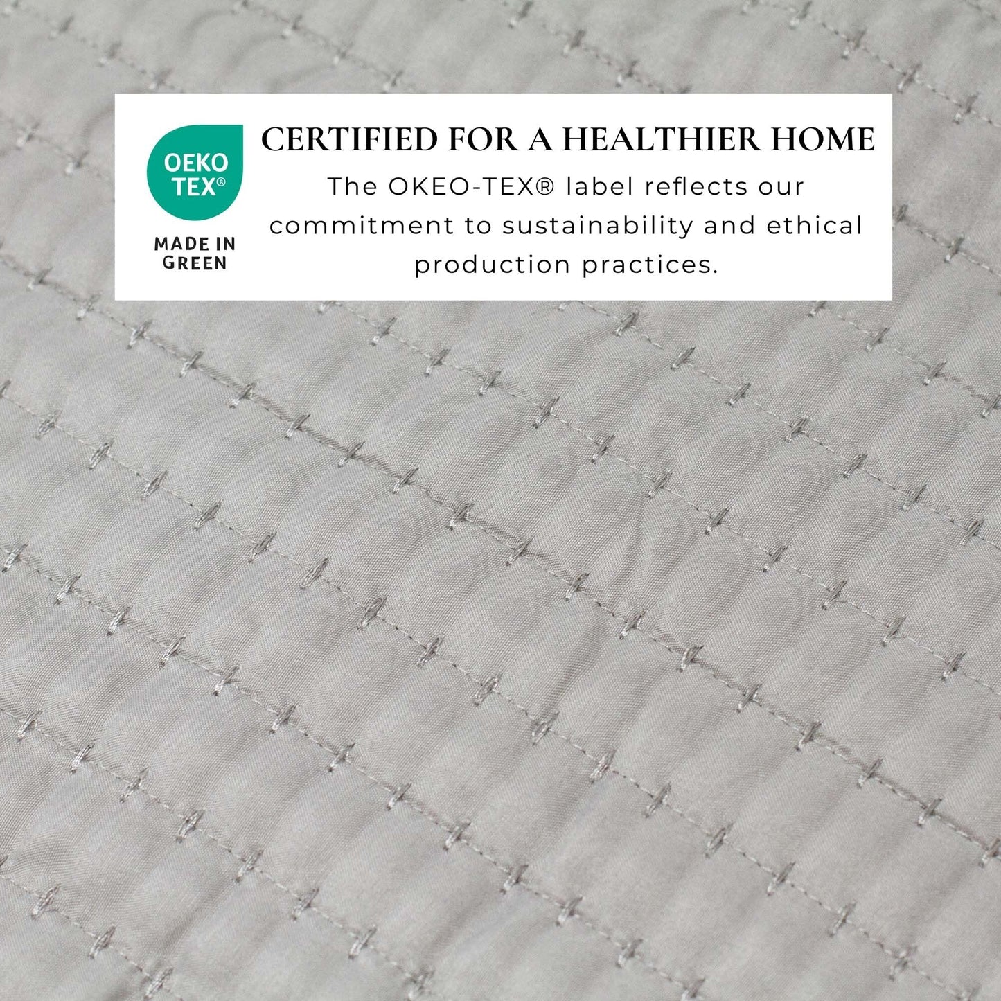 Linery & Co. Detailed Channel Stitch Microfiber Quilt Set With Shams.