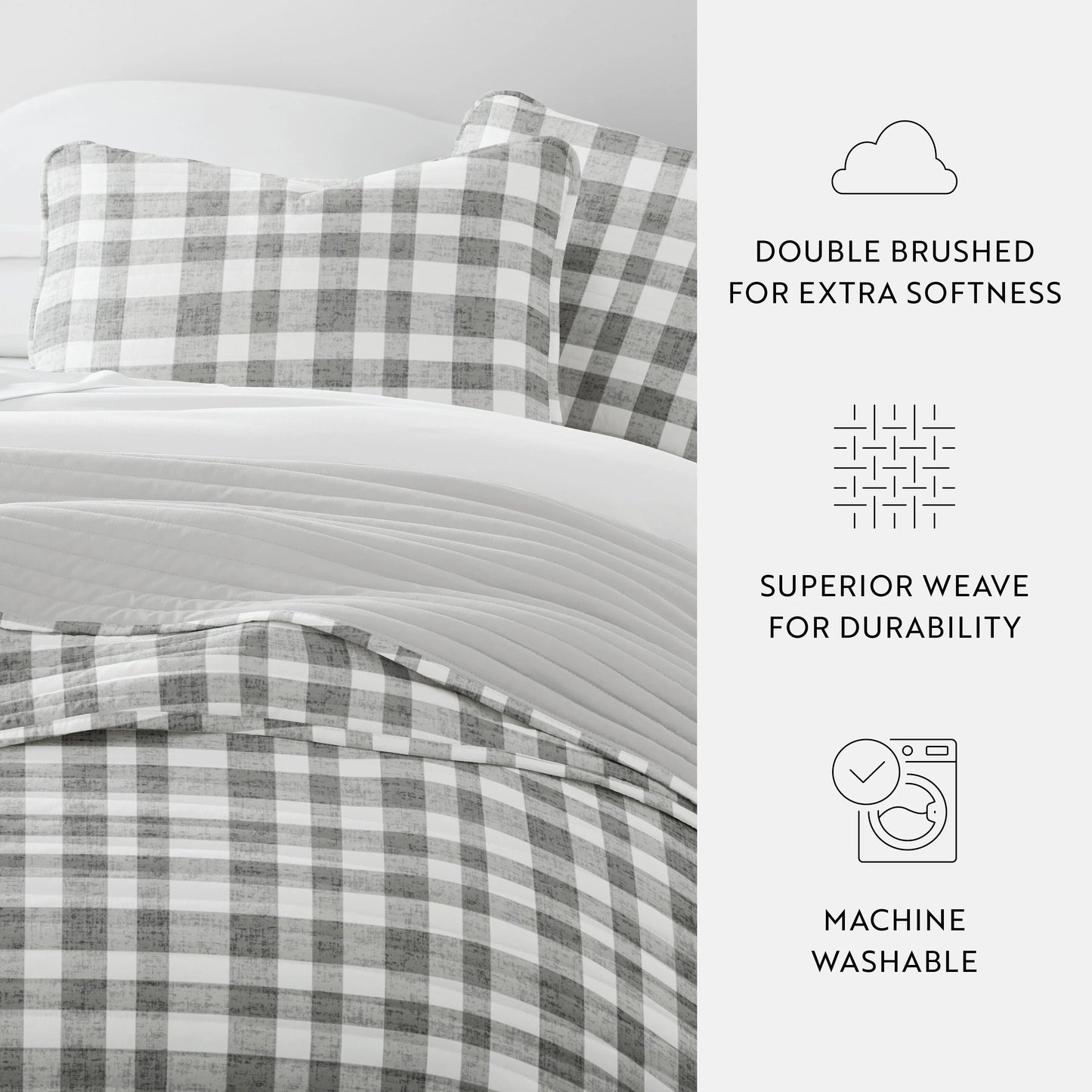 Becky Cameron All Season 3 Piece Reversible Patterned Quilt Set