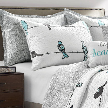 Lush Decor Rowley Birds 7 Piece Quilt Set