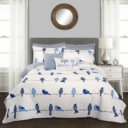 Lush Decor Rowley Birds 7 Piece Quilt Set