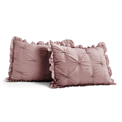 The Gray Barn Lazy Acres Pintuck Ruffle Skirt Bedspread Set