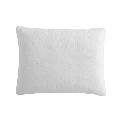 Stone Cottage Floral Trellis Cotton White 4 Piece Quilt Bonus Set