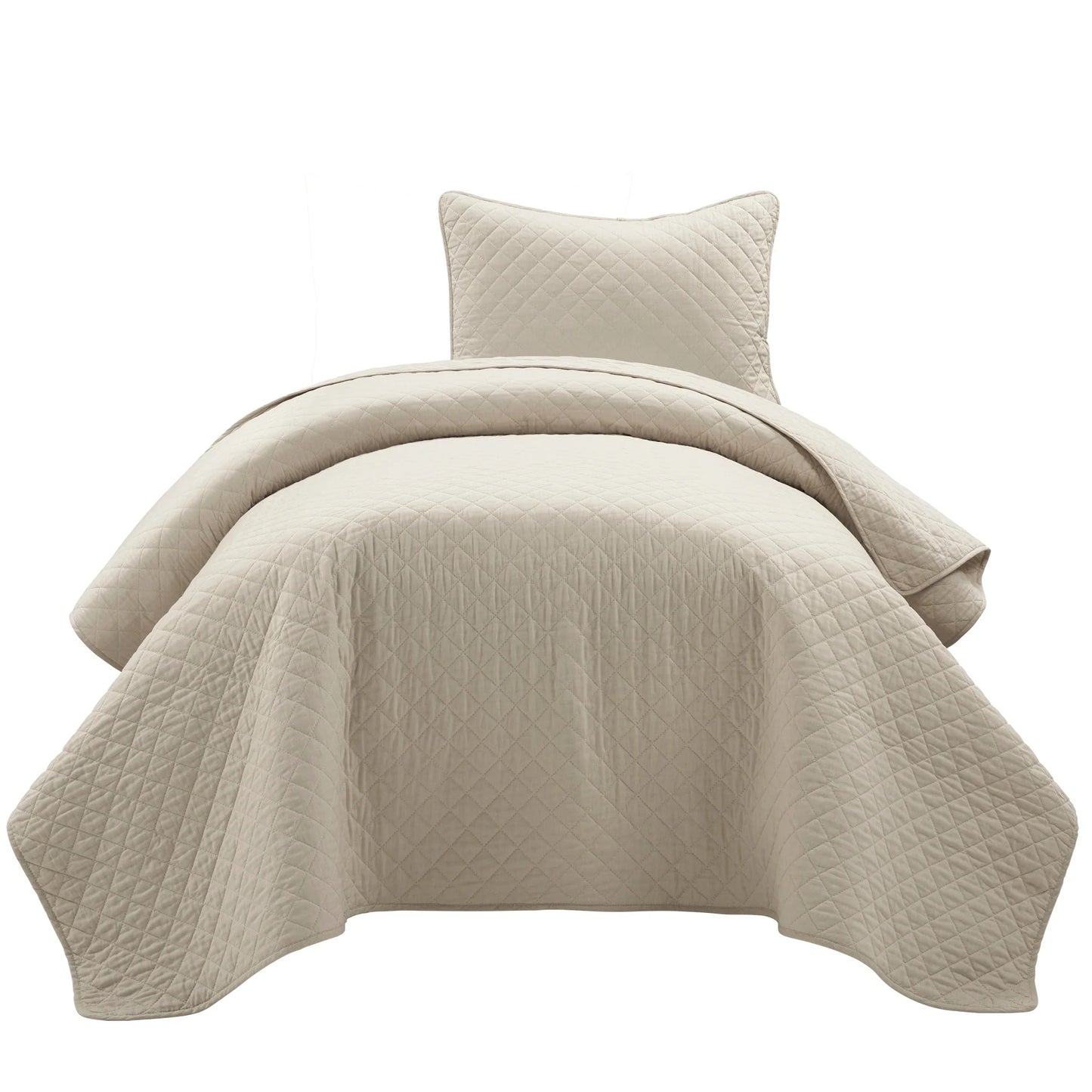 Copper Grove Balm Diamond Oversized Cotton 3-piece Quilt Set