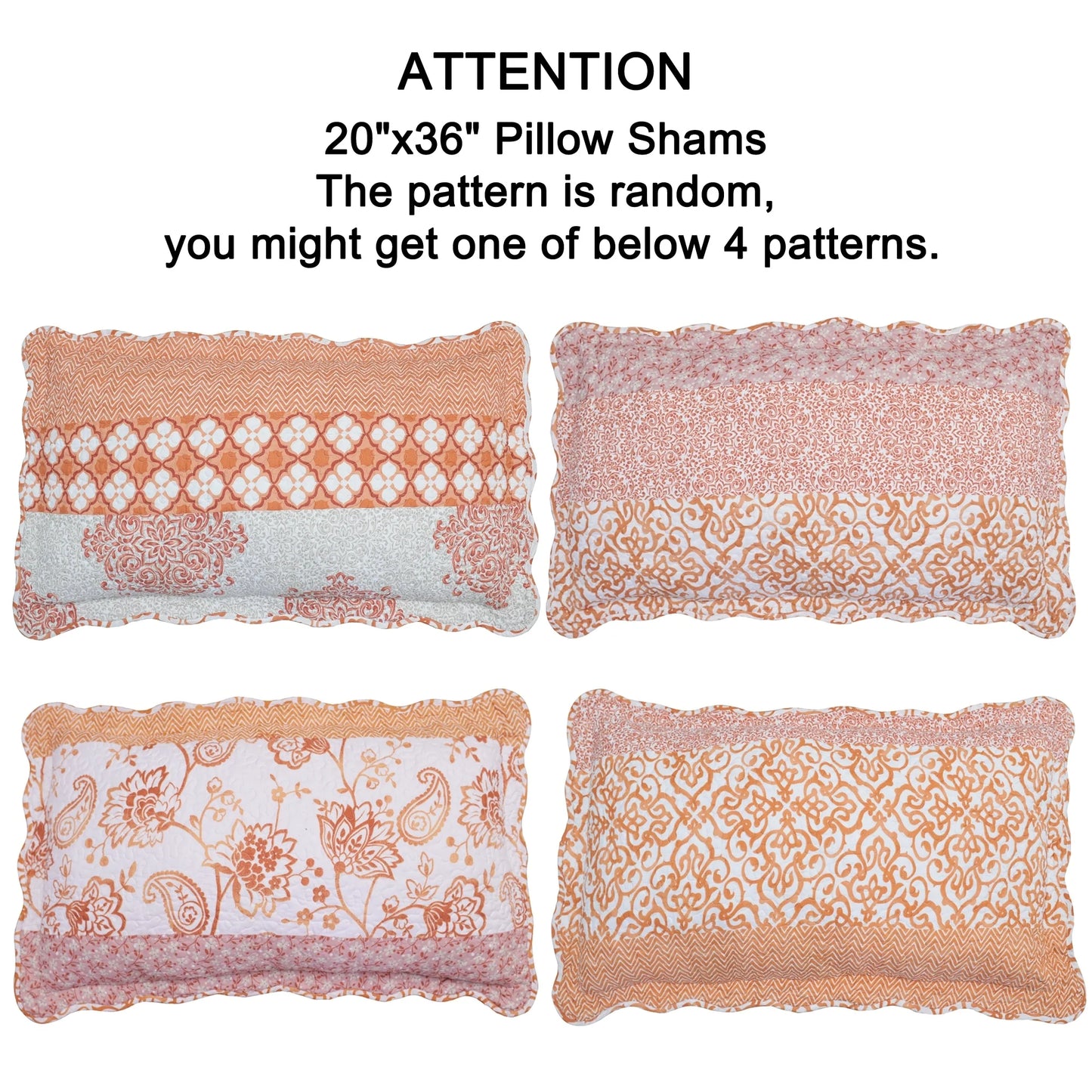 9-pc. Cal King Printed Striped Microfiber Blend Bed Coverlet Set