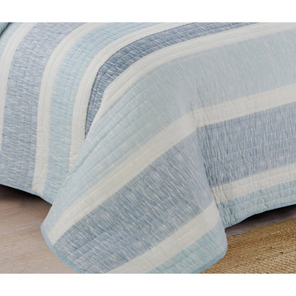 Estate Collection Delray Striped Quilt Set