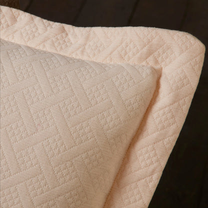 Superior Basketweave Cotton Decorative Bedspread Set
