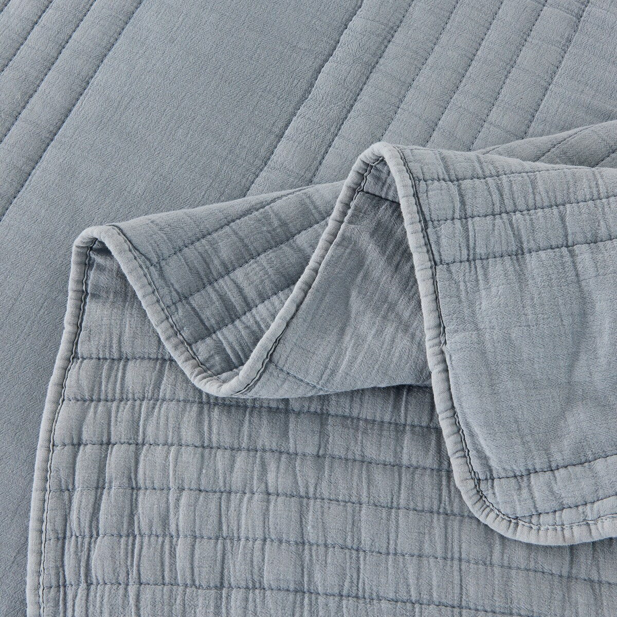 Stonewash Classic Cotton Quilt & Coverlet Set