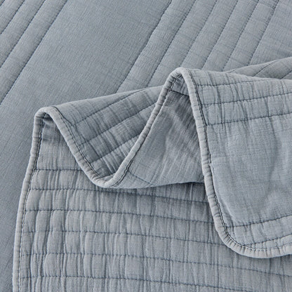 Stonewash Classic Cotton Quilt & Coverlet Set