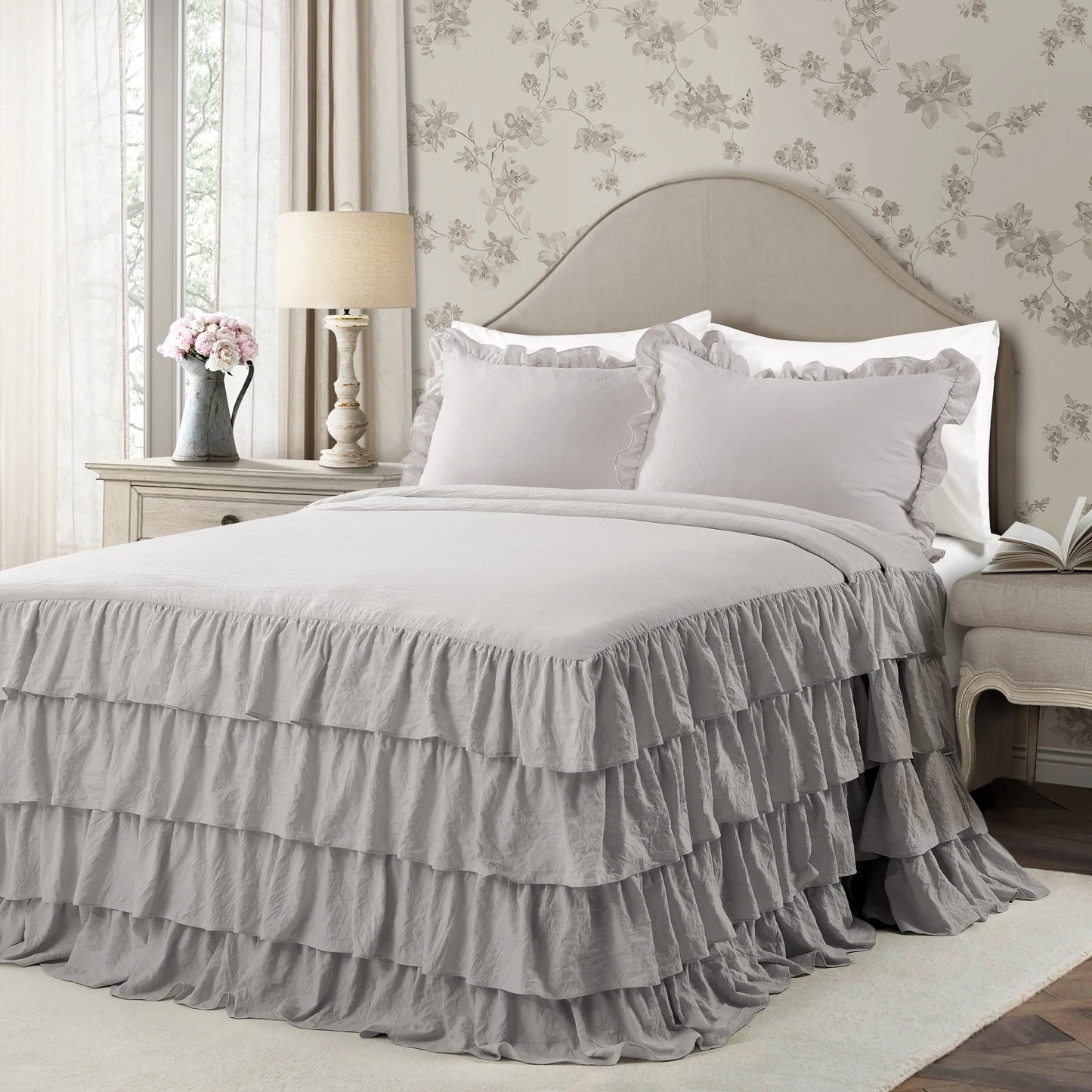 The Gray Barn Molly Mae Ruffle Skirt Bedspread Set