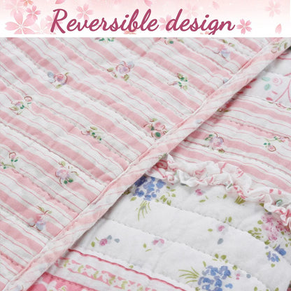 Porch & Den Gwinnett Chic Lace Quilt Bedding Set