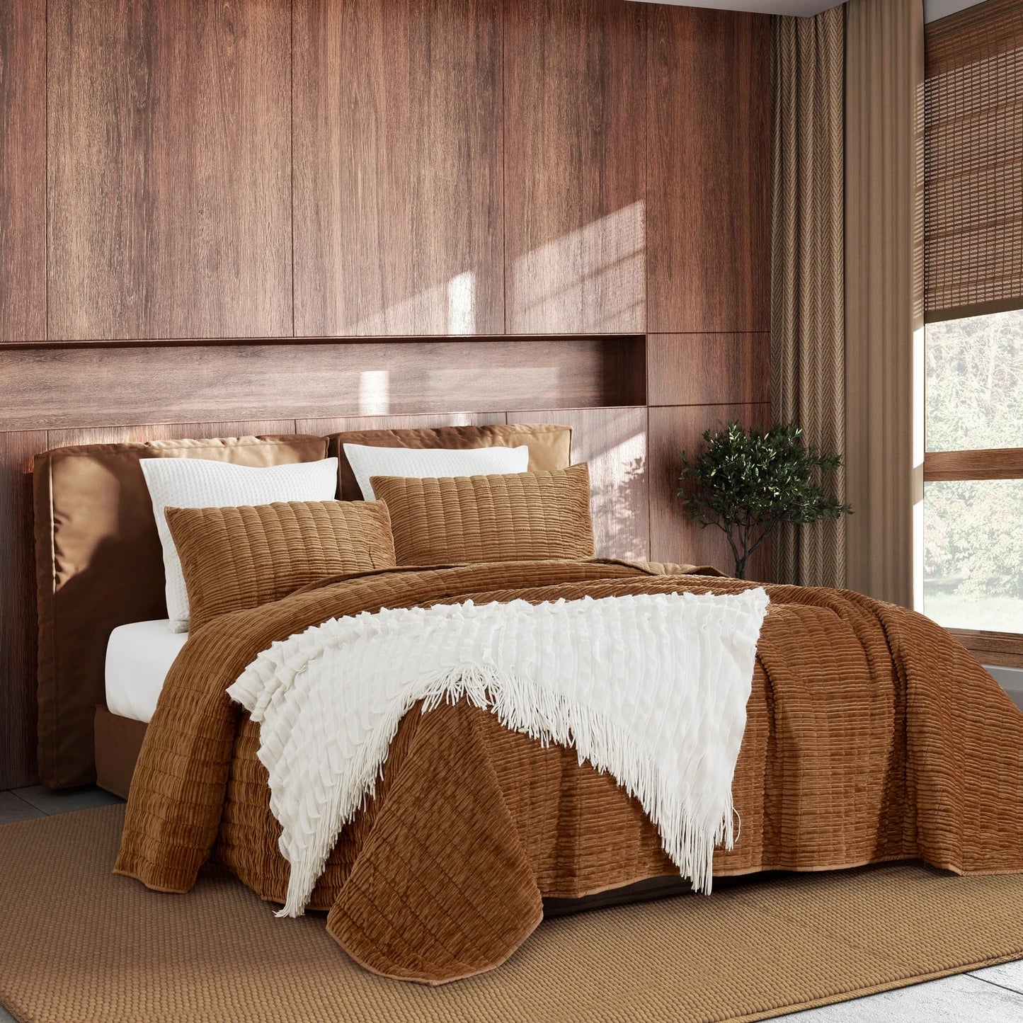 Wonderful Velvet 3 Piece Quilt Set