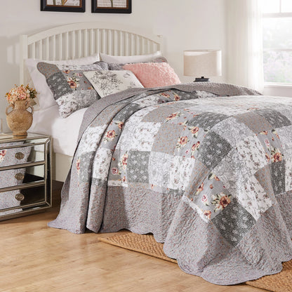 The Gray Barn Spring Arrow Reversible Floral Cotton Quilt Set