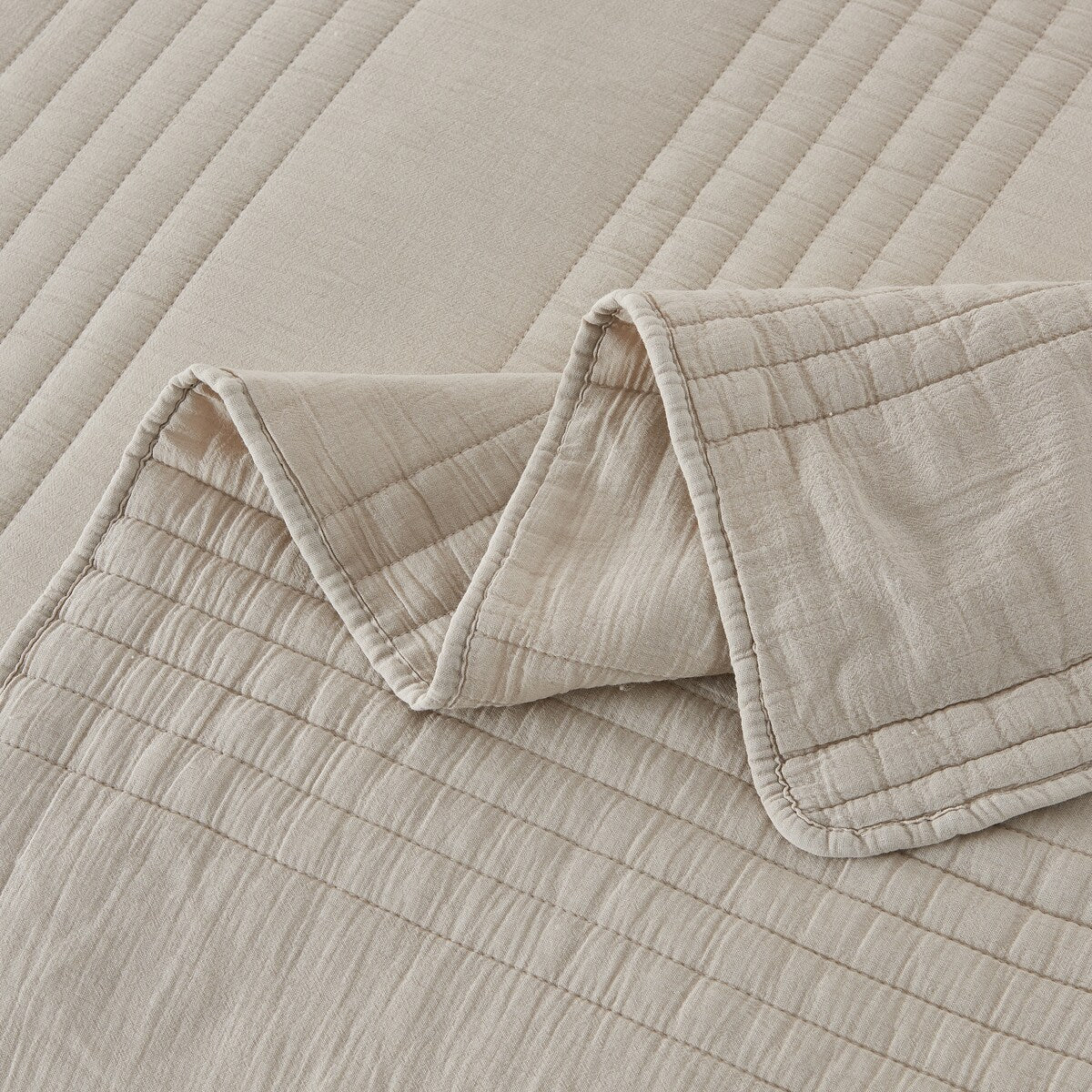 Stonewash Classic Cotton Quilt & Coverlet Set