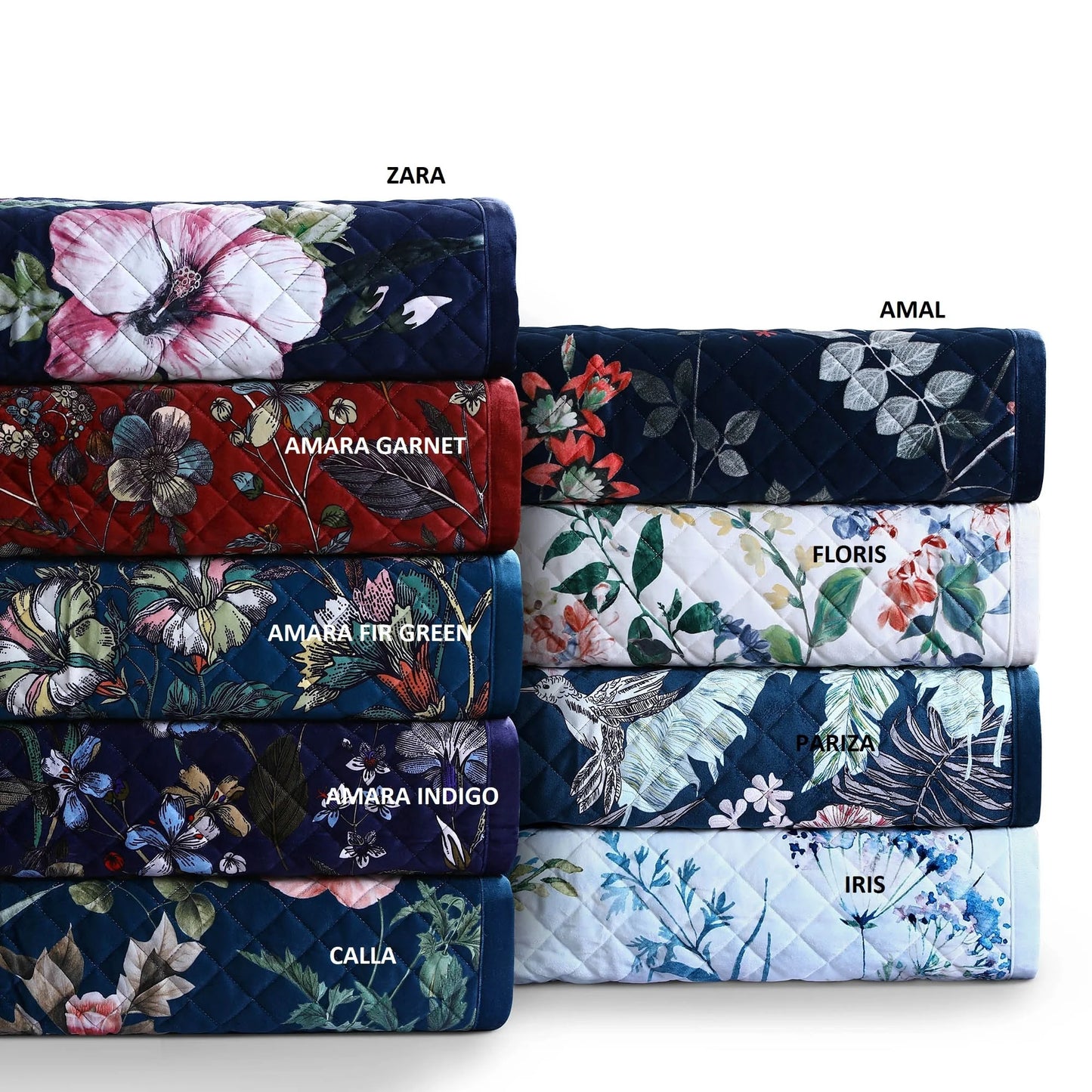 Velvet Printed Oversized Quilt Set