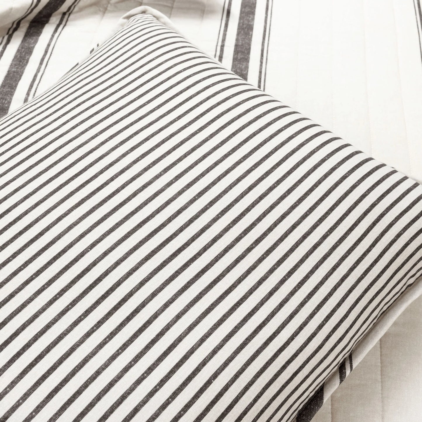 Lush Decor Farmhouse Stripe 3 Piece Quilt Set