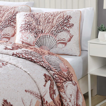Caribbean Joe Coastal 3PC Quilt Set