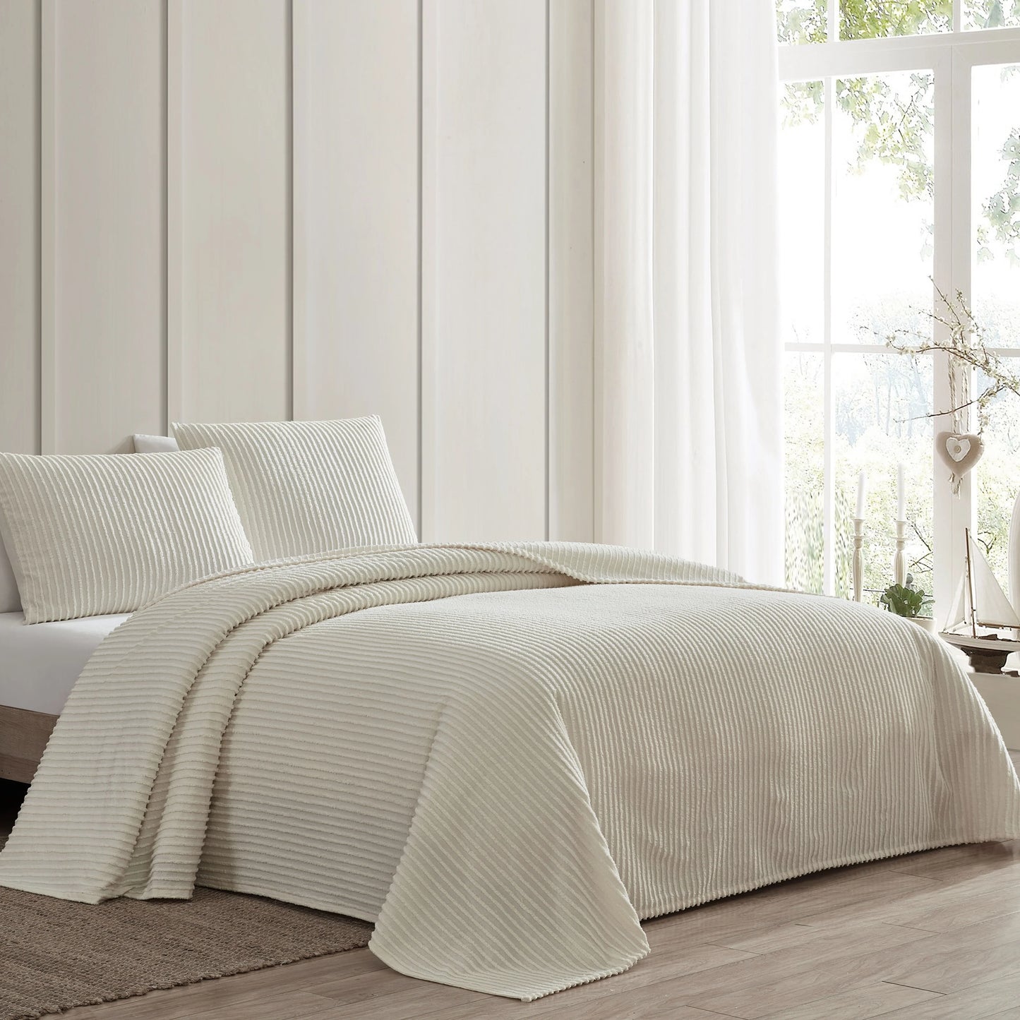 Channel Chenille Bedspread