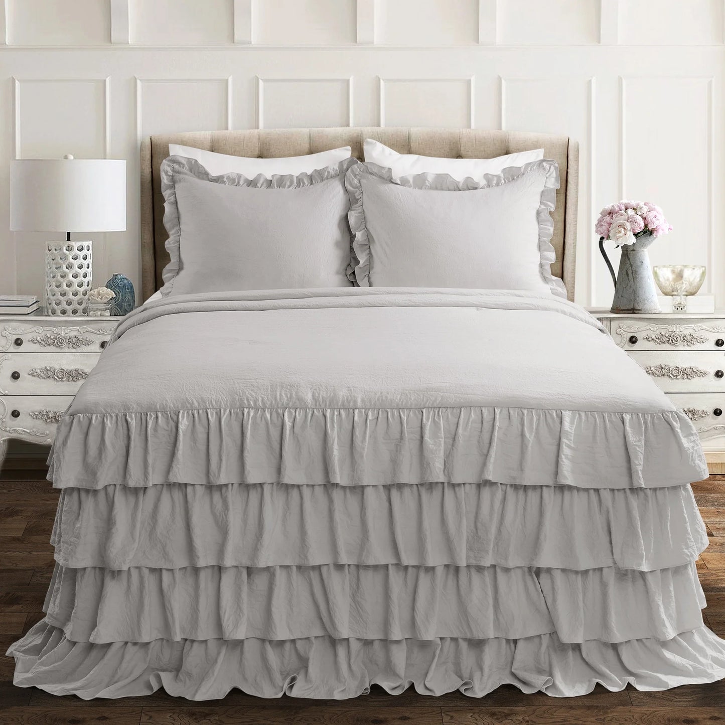 The Gray Barn Molly Mae Ruffle Skirt Bedspread Set