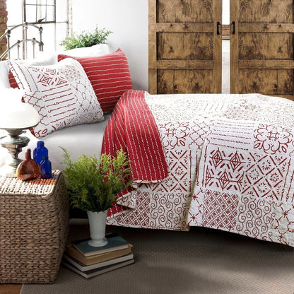 The Curated Nomad Sandia 3-piece Cotton Quilt Set