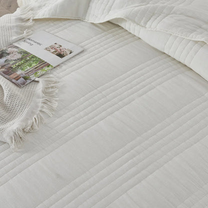 Stonewash Classic Cotton Quilt & Coverlet Set