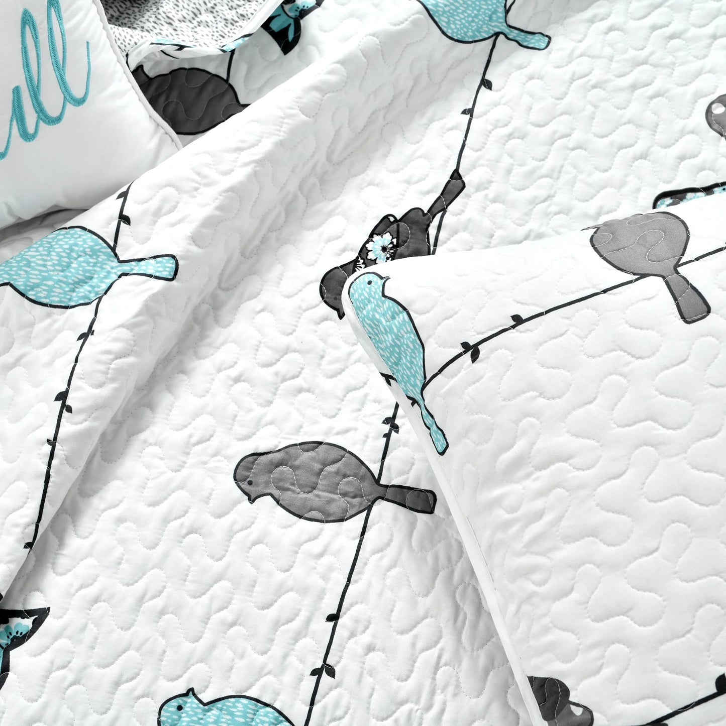 Lush Decor Rowley Birds 7 Piece Quilt Set
