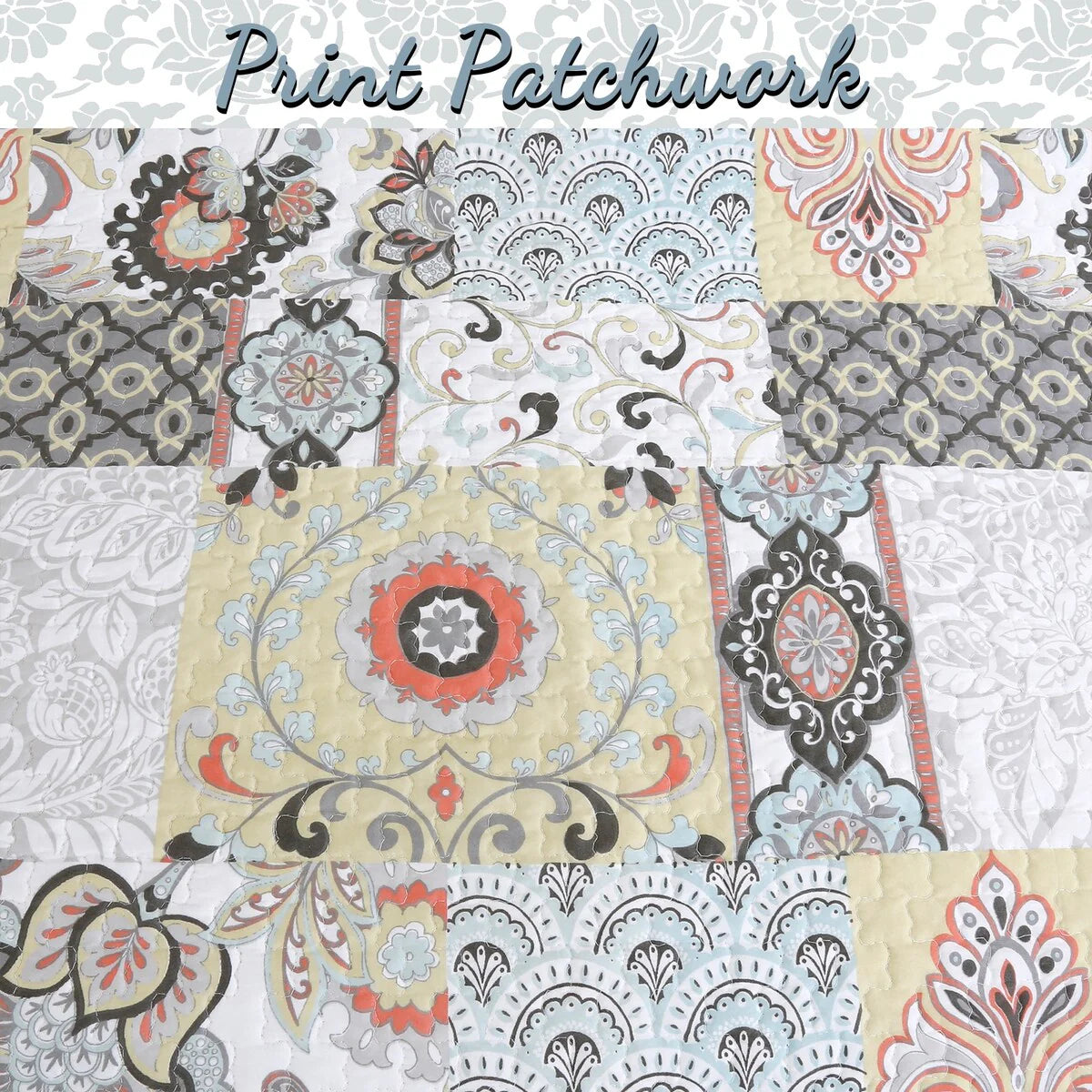 Moorea Patchwork Quilt Bedding Set