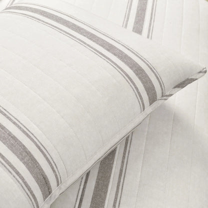 Lush Decor Farmhouse Stripe 3 Piece Quilt Set