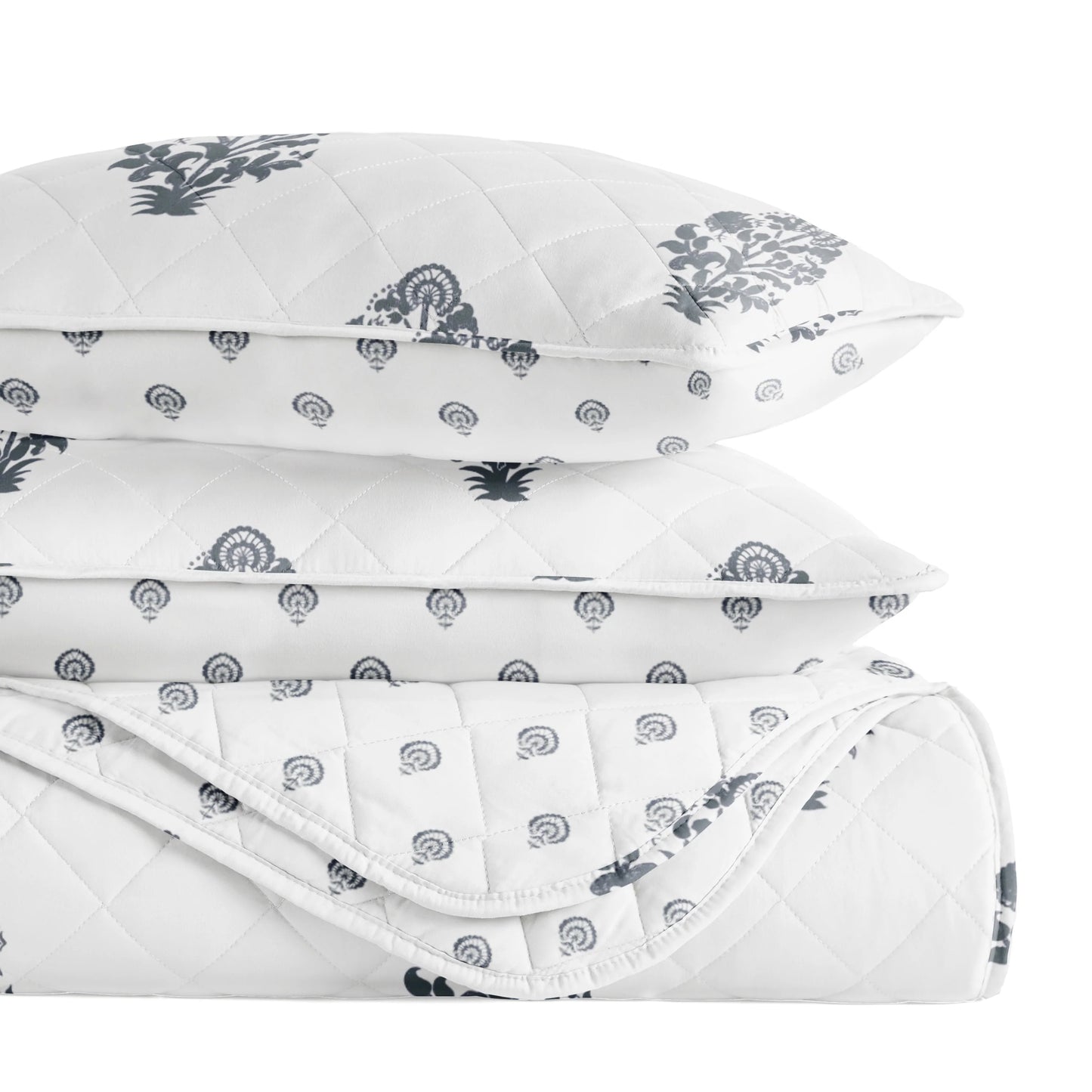 Becky Cameron All Season 3 Piece Striped Reversible Quilt Set
