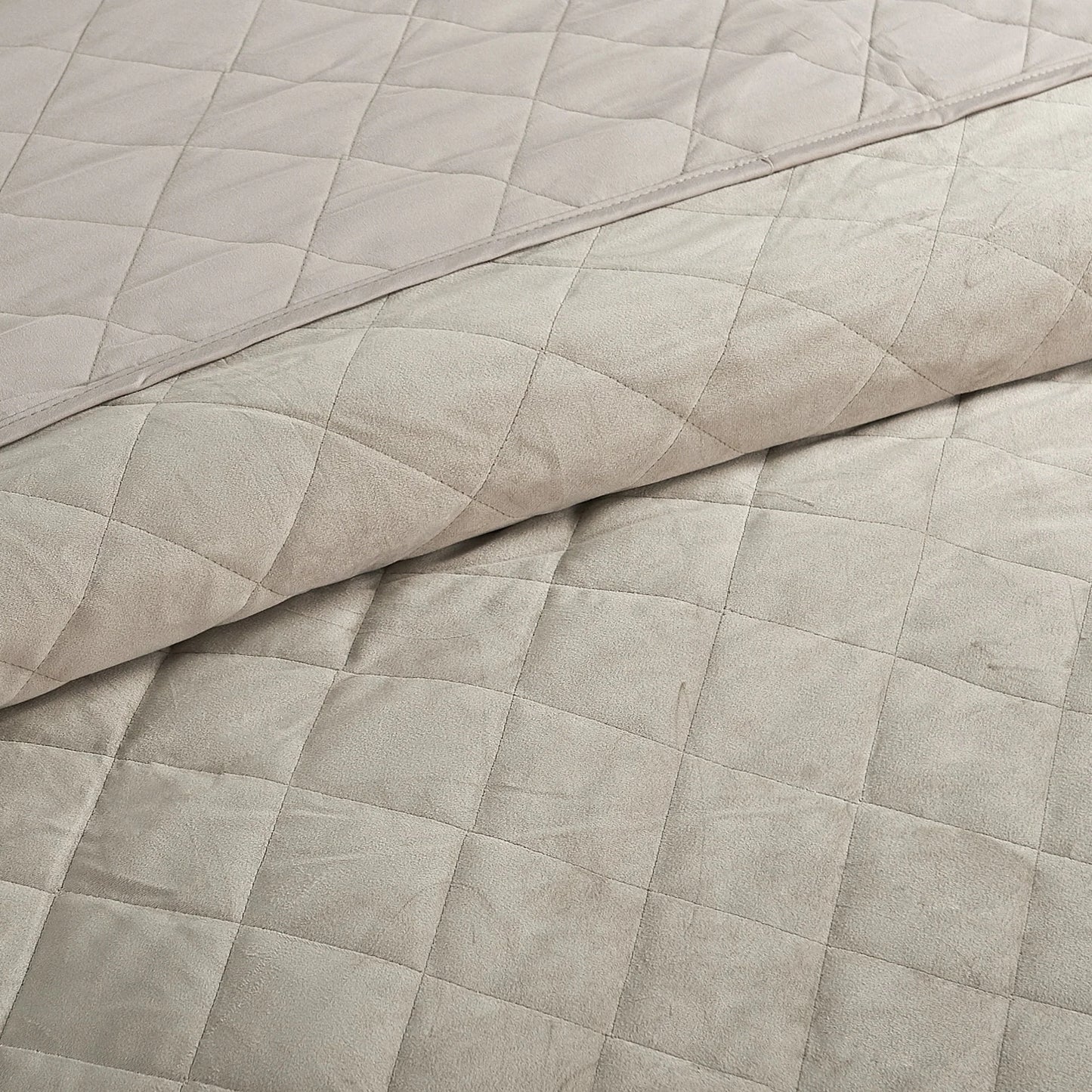 Serenta Velvet Quilts 5 Piece Ultra Soft Floor Touching Bedspread Set