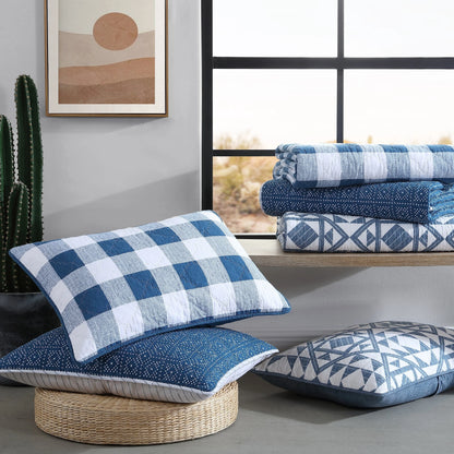 Wrangler Hamilton Blue Cotton Quilt Set
